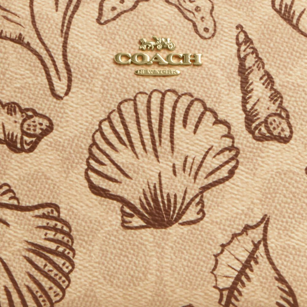 COACH®,Nolita 19 In Signature Canvas With Shell Print,,Closer View