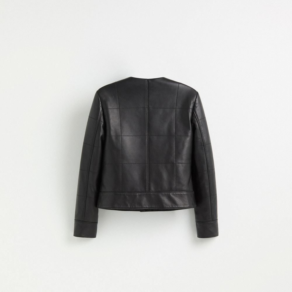 Coach Restored Quilted Feminine Jacket In Black