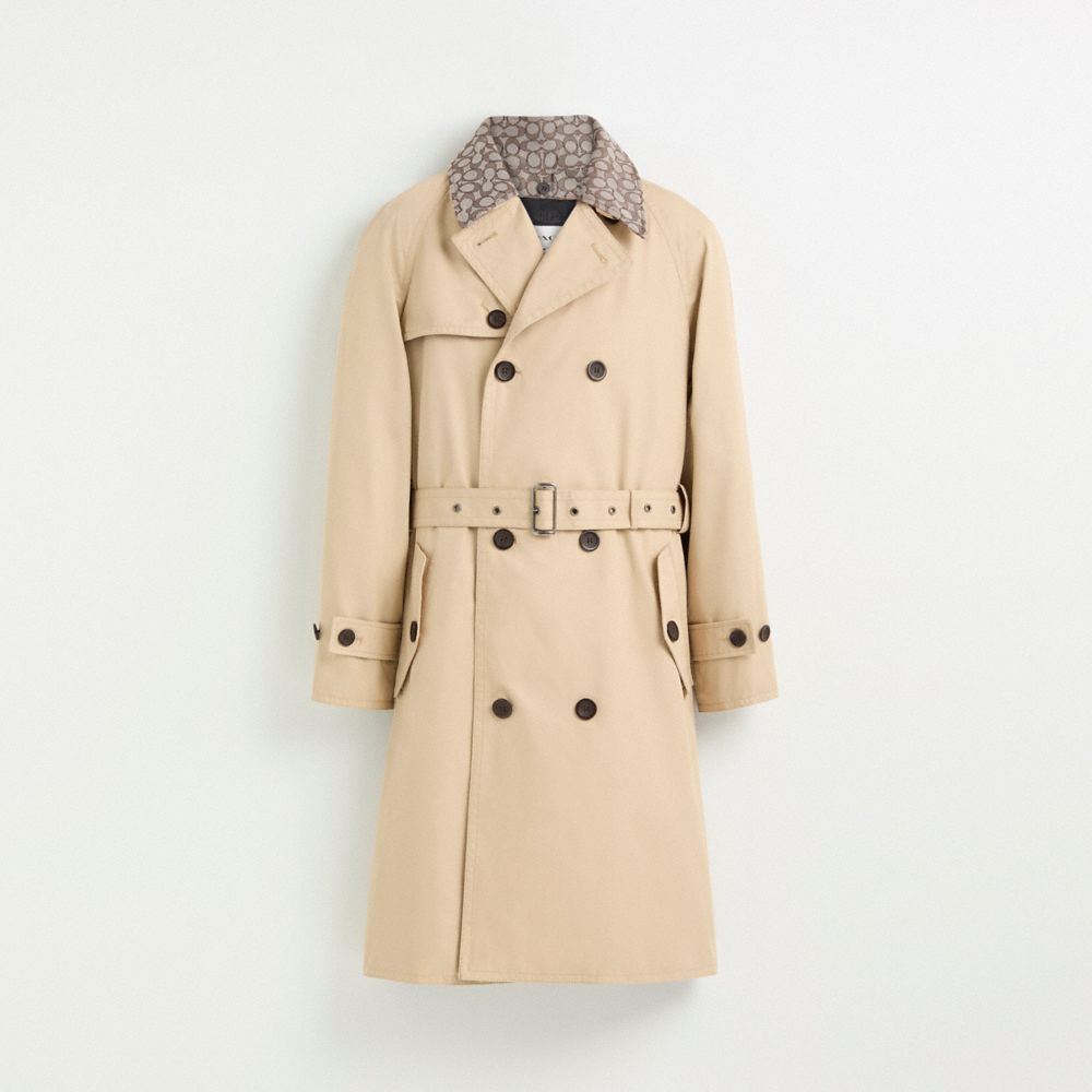 COACH®,Restored Trench Coat,,Front View