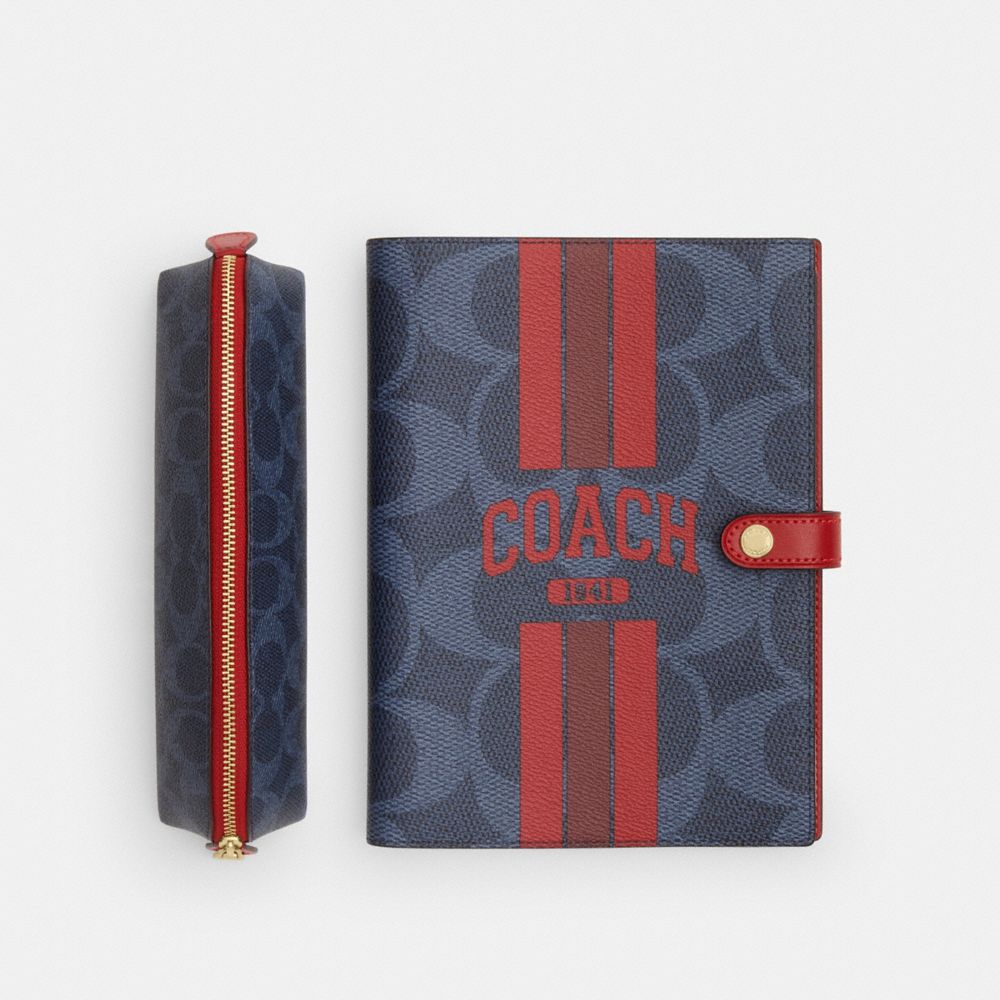 COACH®,Varsity Notebook & Pencil Case,