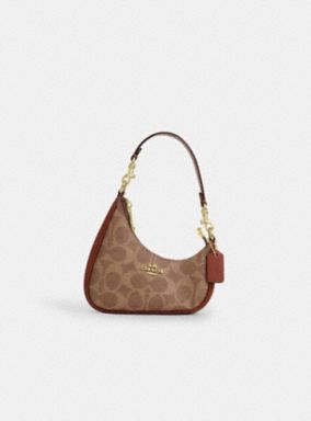 Mini Twisted Teri Bag Charm In Signature Canvas