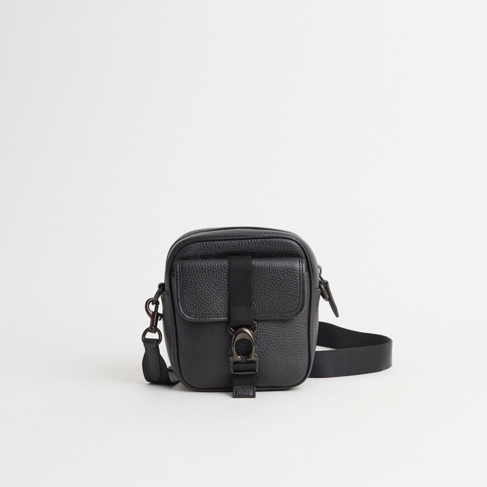 COACH®,Restored Beck Crossbody,Black,Front View