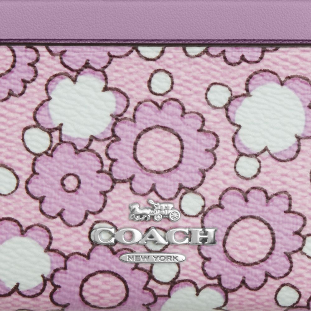 COACH®,Mini Skinny Id Case With Floral Print,Multi Color,Closer View