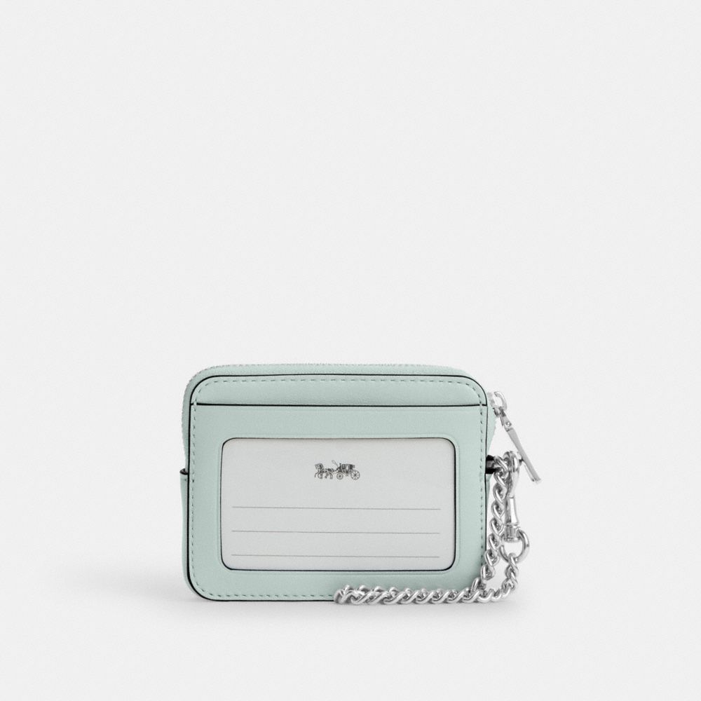 COACH®,Zip Card Case,,Back View