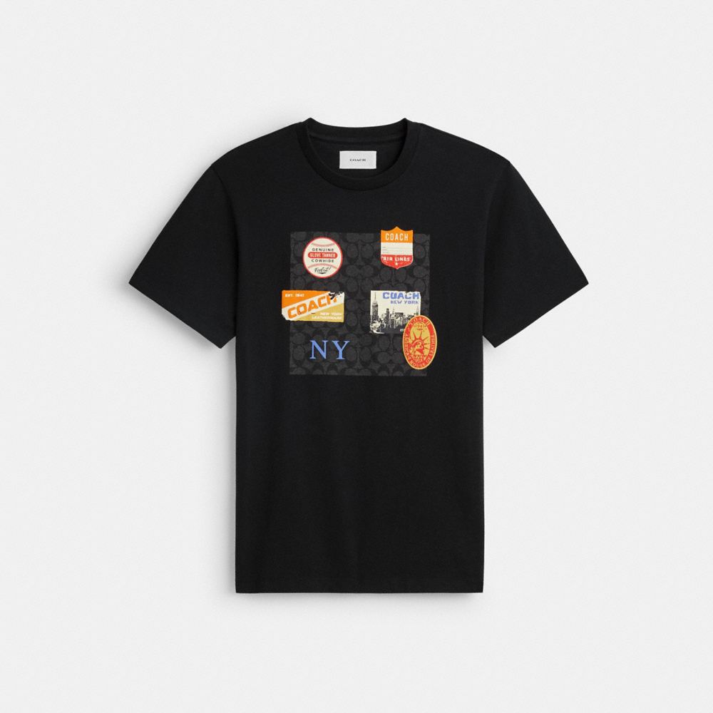 Coach Patch Signature T Shirt In Organic Cotton