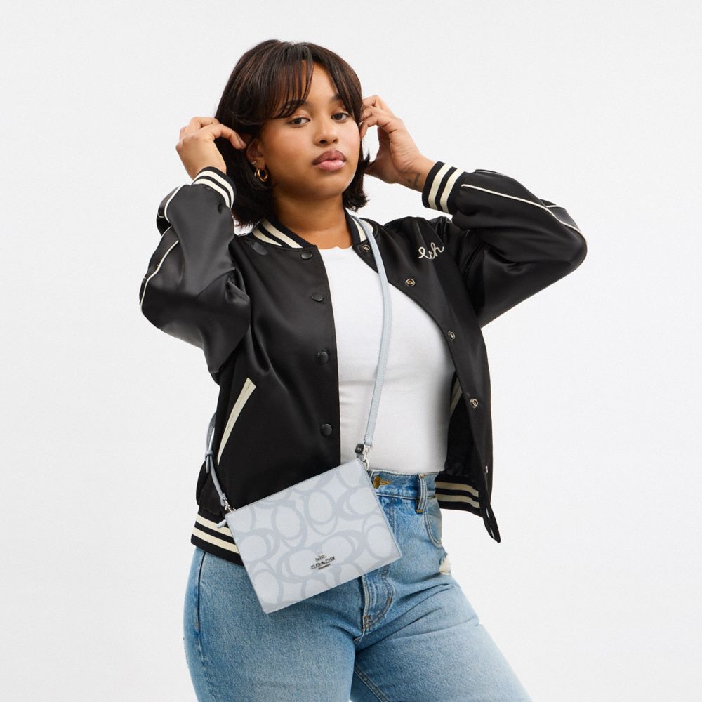COACH®,Slim Crossbody Bag In Sketch Signature Canvas,