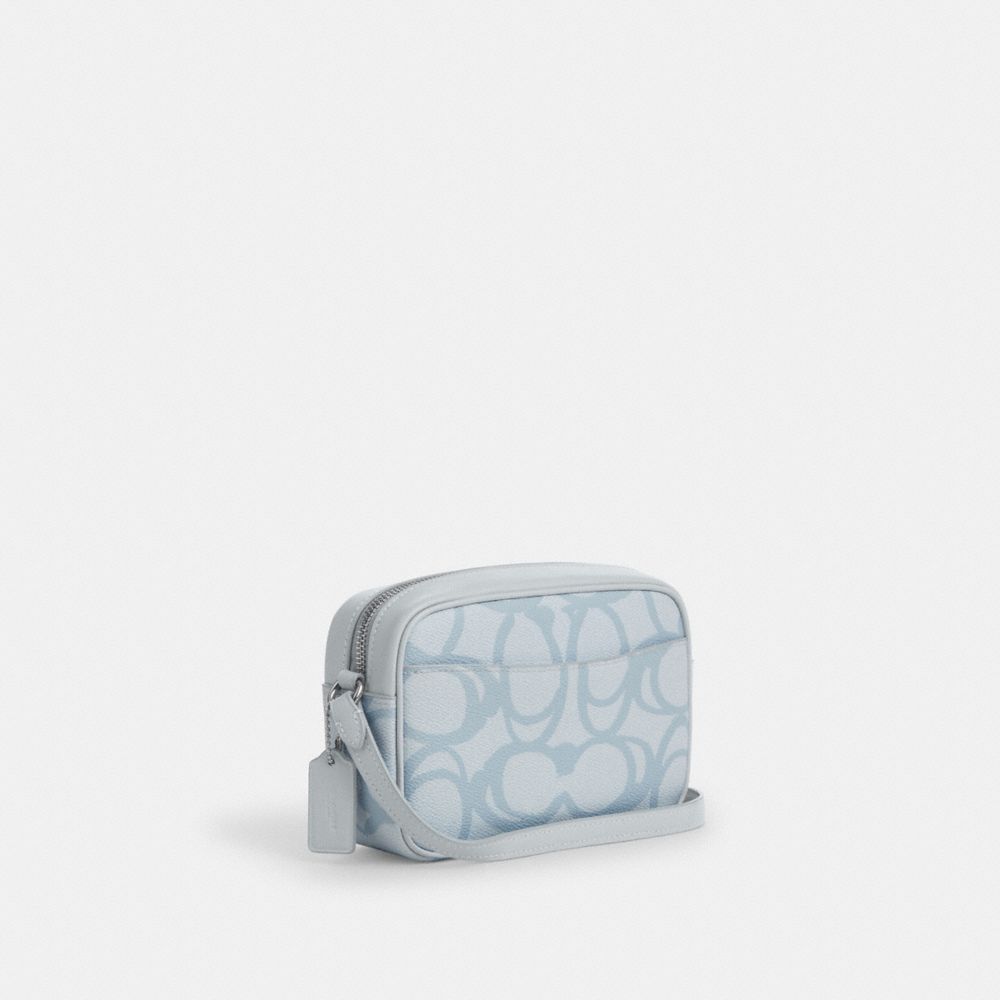 COACH®,Mini Jamie Camera Bag In Sketch Signature Canvas,,Angle View