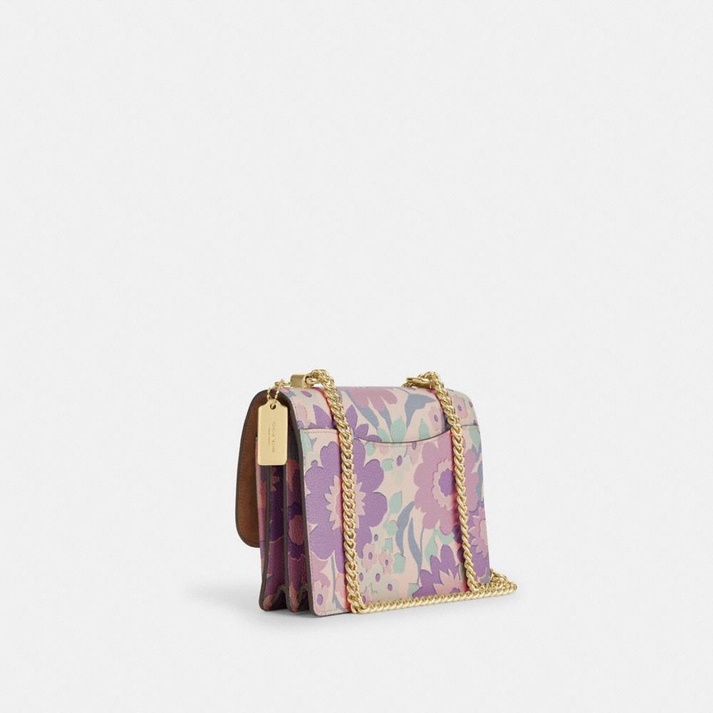 COACH®,Klare Crossbody Bag With Floral Print,Multi Color,Angle View
