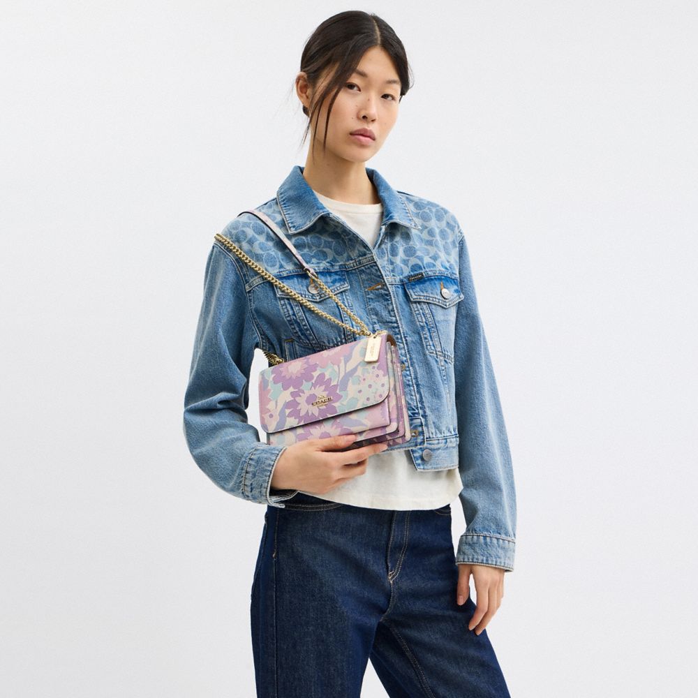 COACH®,Klare Crossbody Bag With Floral Print,,Detail View