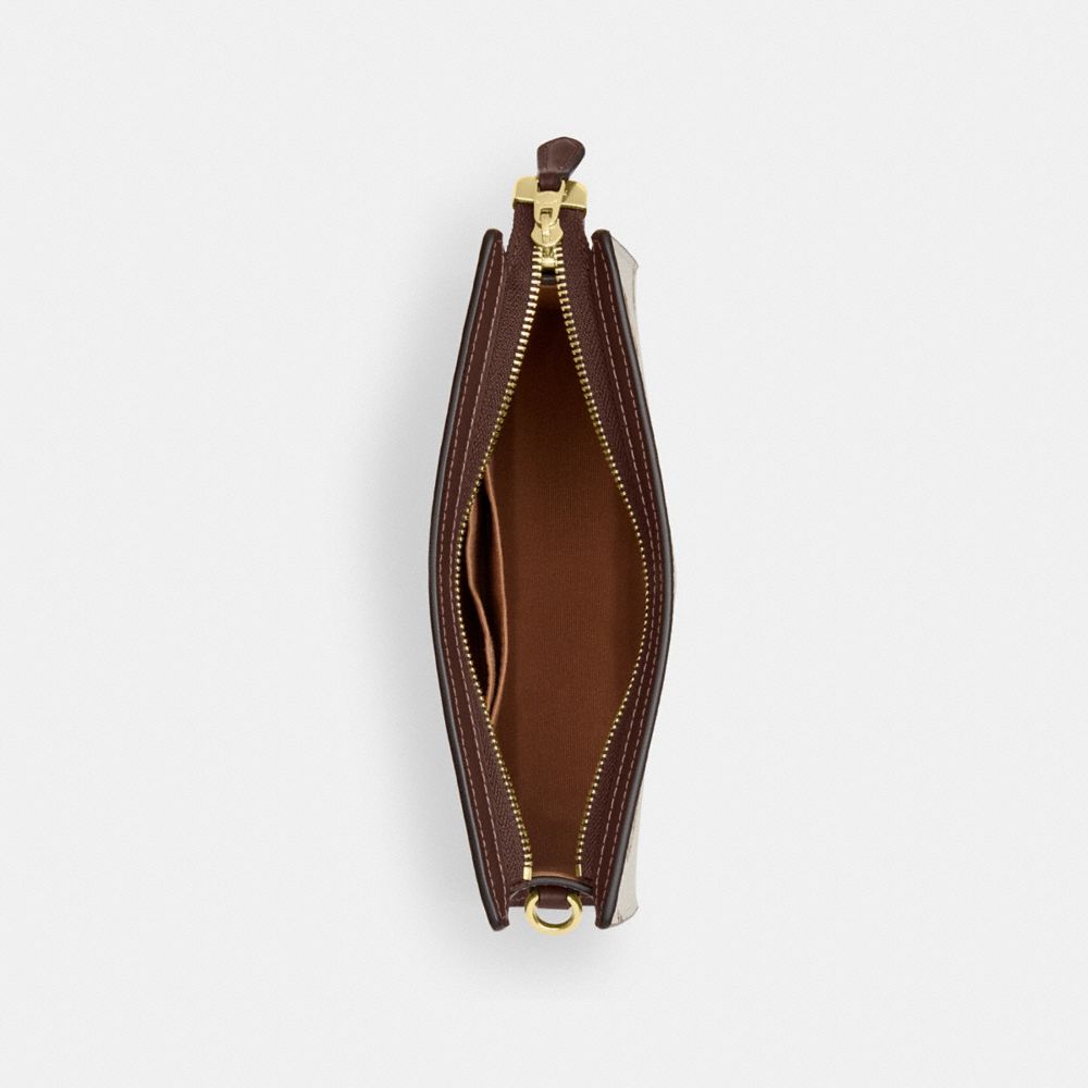 COACH®,Slim Crossbody Bag With Shell Print,,Inside View,Top View