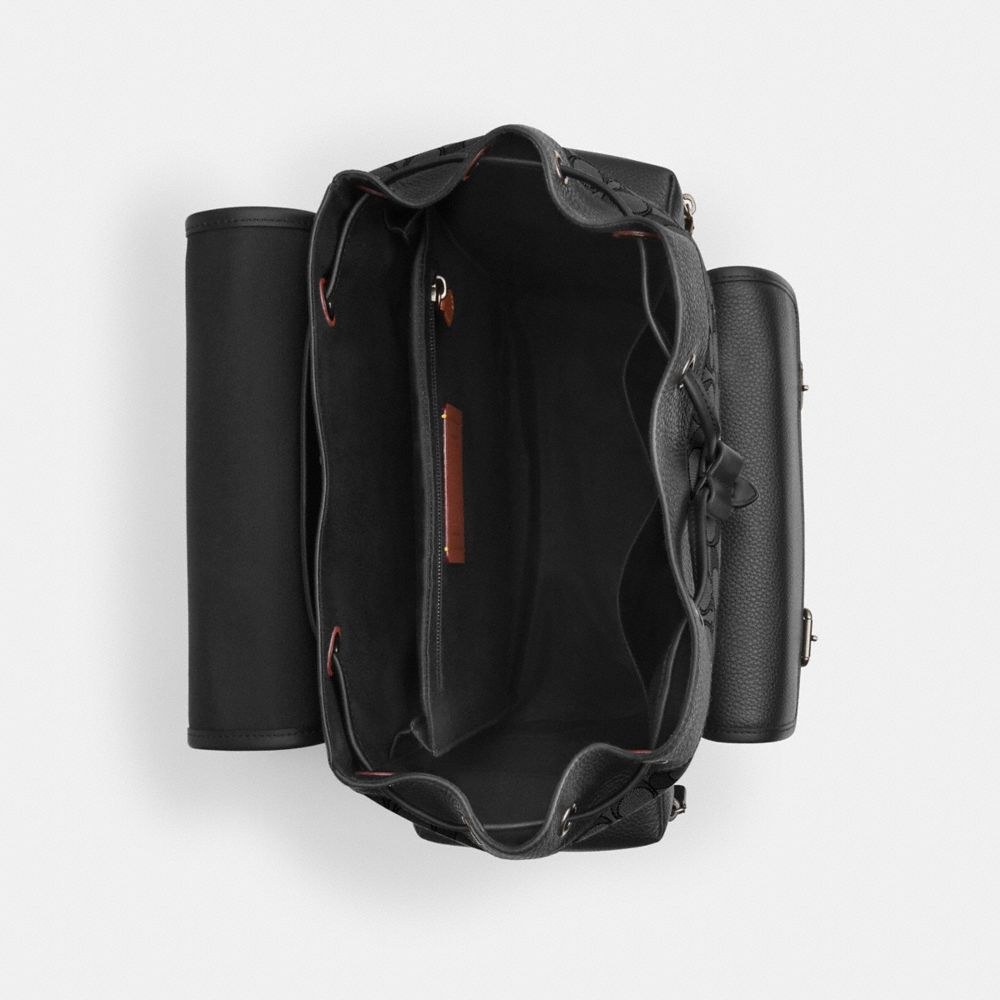 COACH®,Sprint Backpack In Signature Jacquard,,Inside View,Top View
