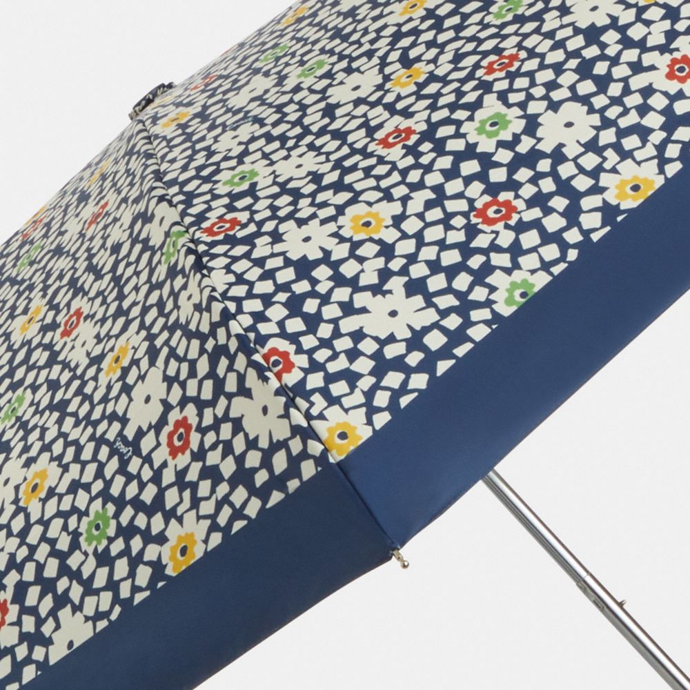 COACH®,Uv Protection Mini Umbrella With Plaid Print,,Closer View