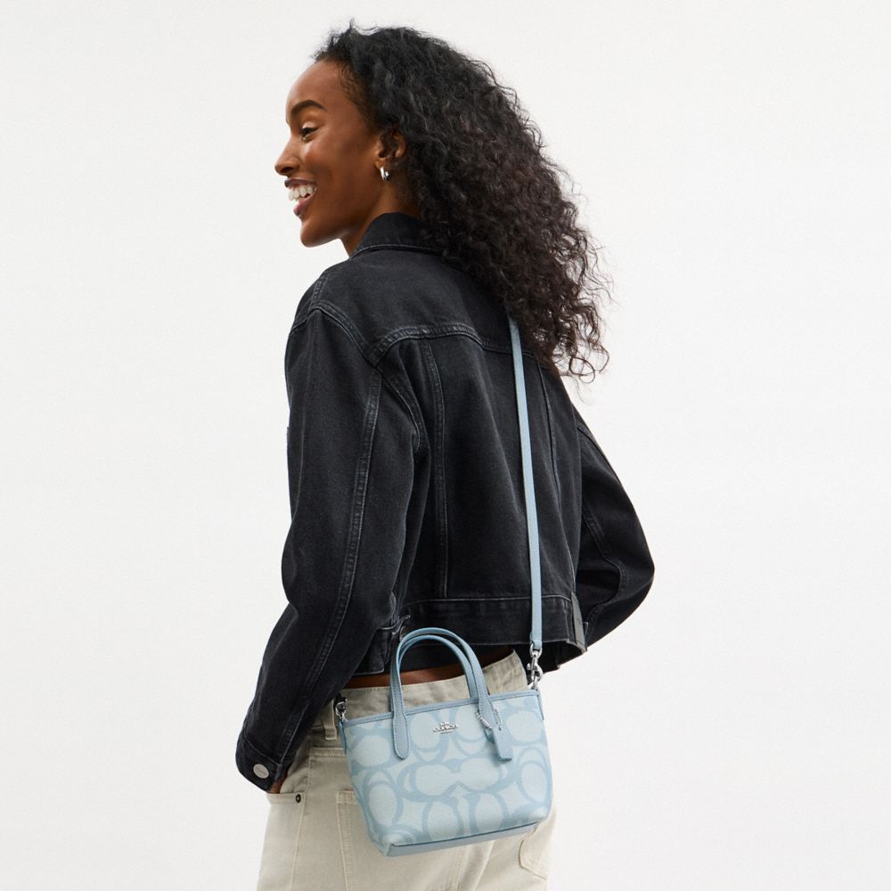 COACH®,City Mini Tote Bag In Sketch Signature Canvas,