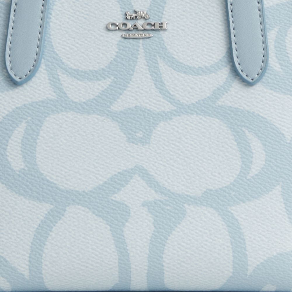 COACH®,City Mini Tote Bag In Sketch Signature Canvas,,Closer View