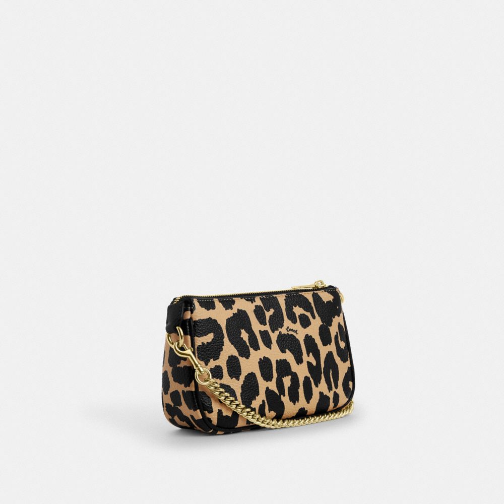COACH®,Nolita 19 With Leopard Print,,Angle View
