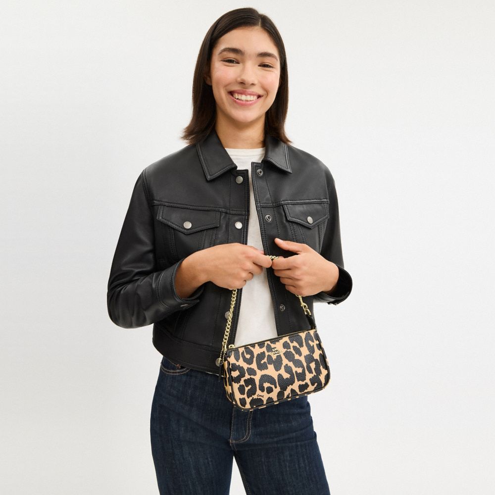COACH®,Nolita 19 With Leopard Print,Multi Color,Detail View