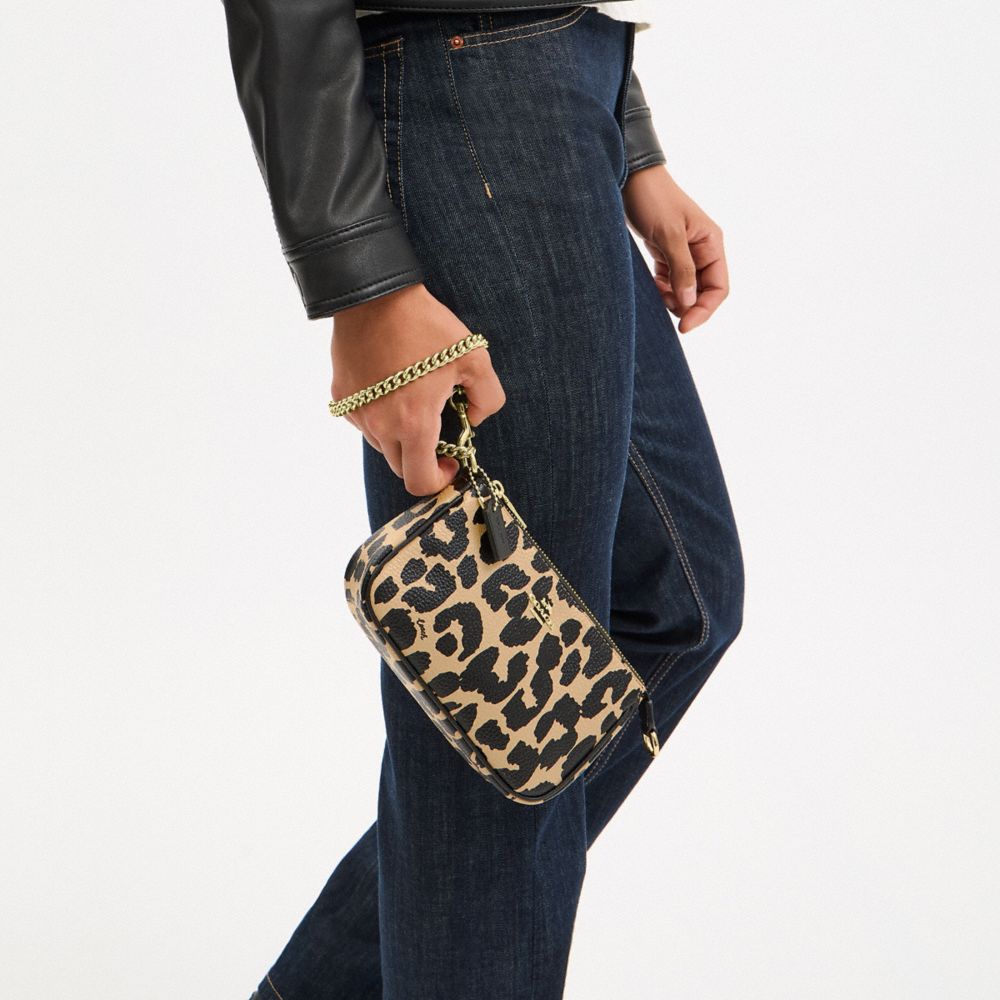COACH®,Nolita 19 With Leopard Print,Multi Color,Detail View