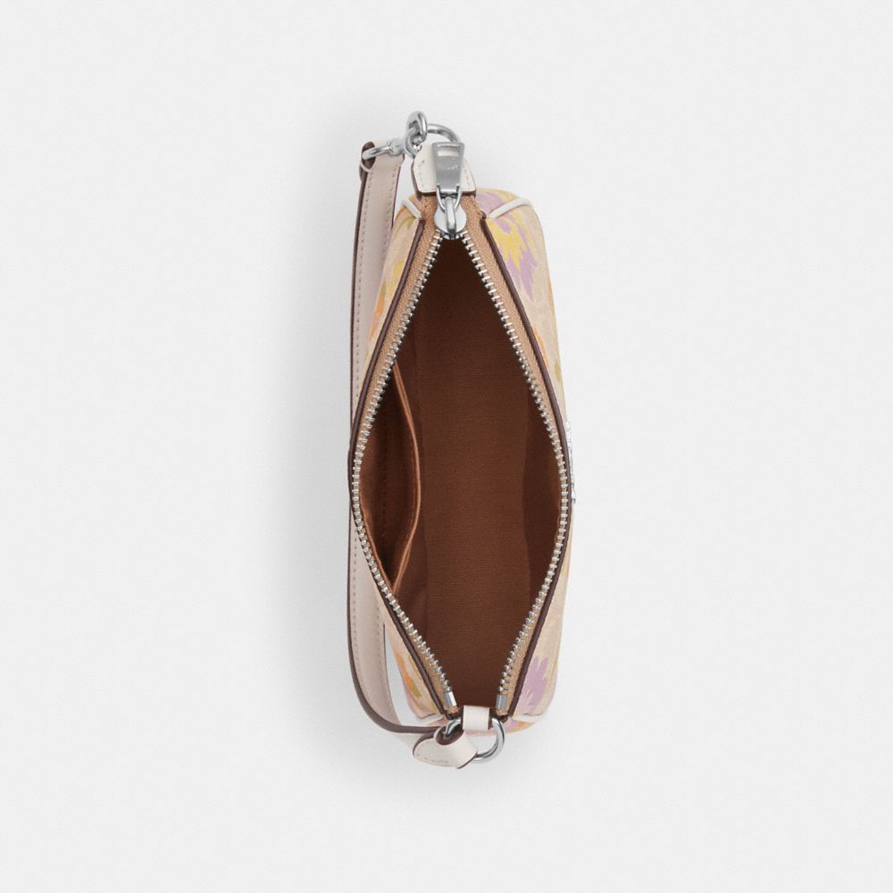 COACH®,Nolita 19 In Signature Canvas With Floral Print,,Inside View,Top View