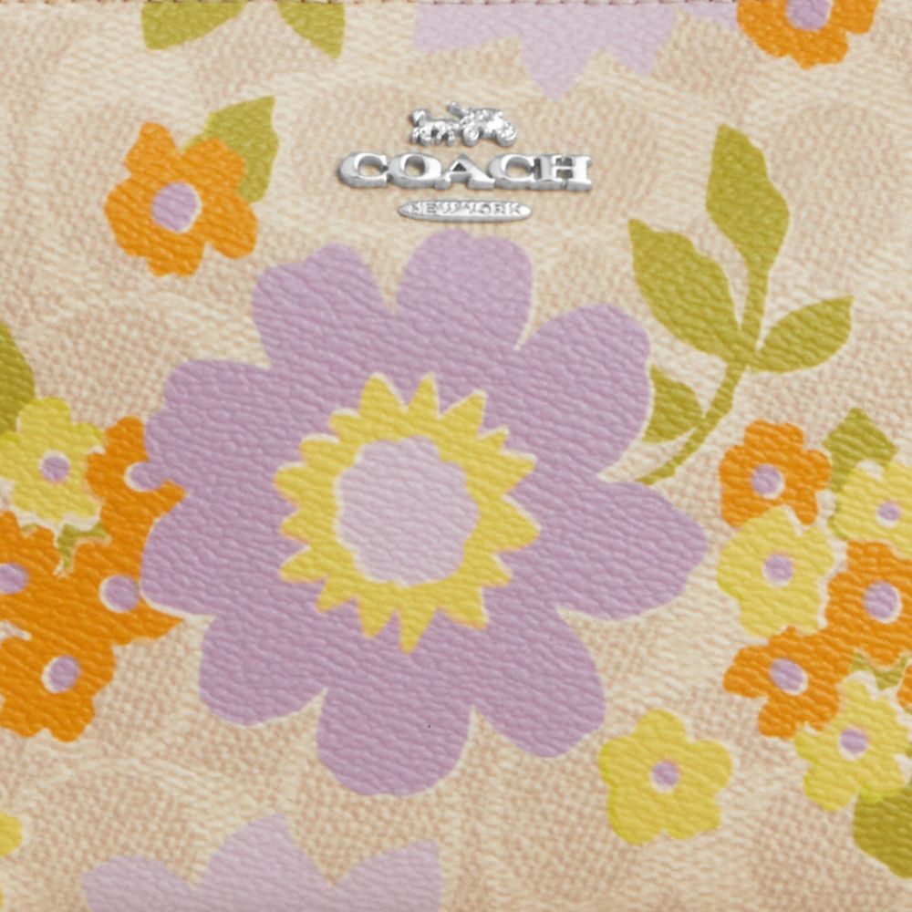 COACH®,Nolita 19 In Signature Canvas With Floral Print,Beige,Closer View