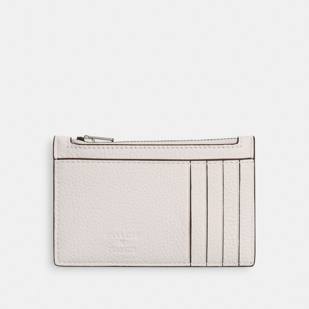 COACH®,【COACH X PEANUTS】ジップ カード ケース,カードケース&パスケース,ﾁｮｰｸ ﾏﾙﾁ