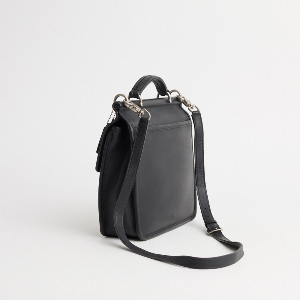 COACH®,Vintage Willis Bag,Black,Angle View