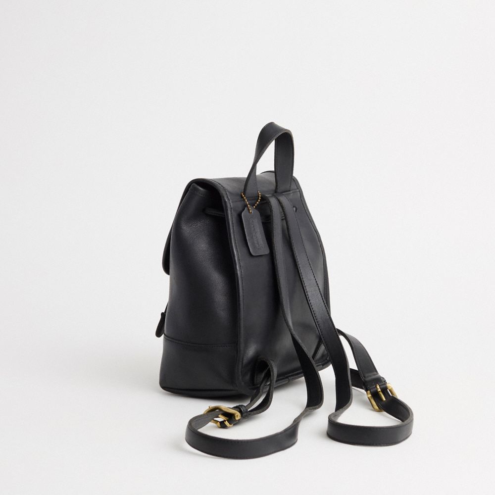 COACH®,Vintage Day Pack,Black,Angle View