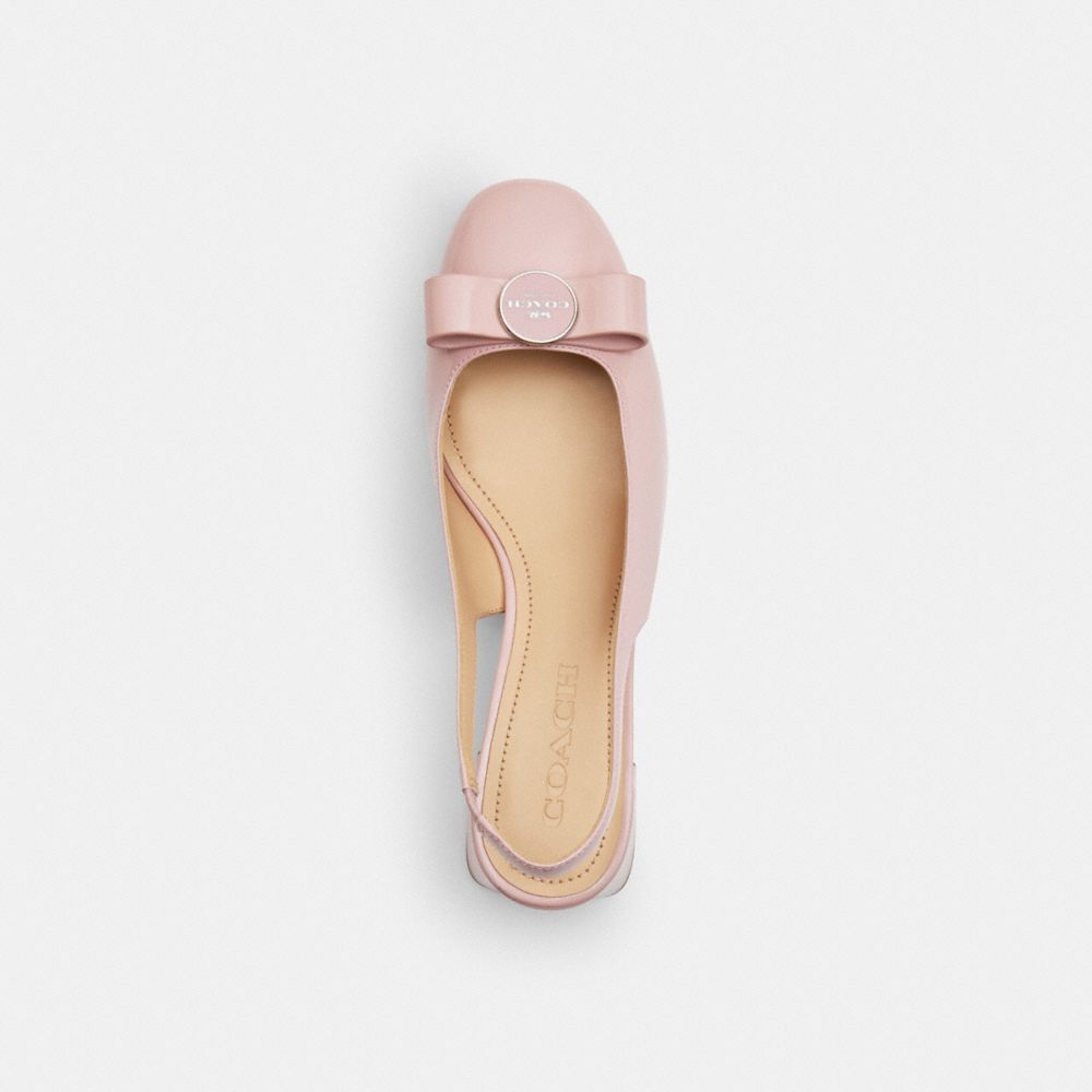 COACH®,Plaque Ballet Pump,,Inside View,Top View