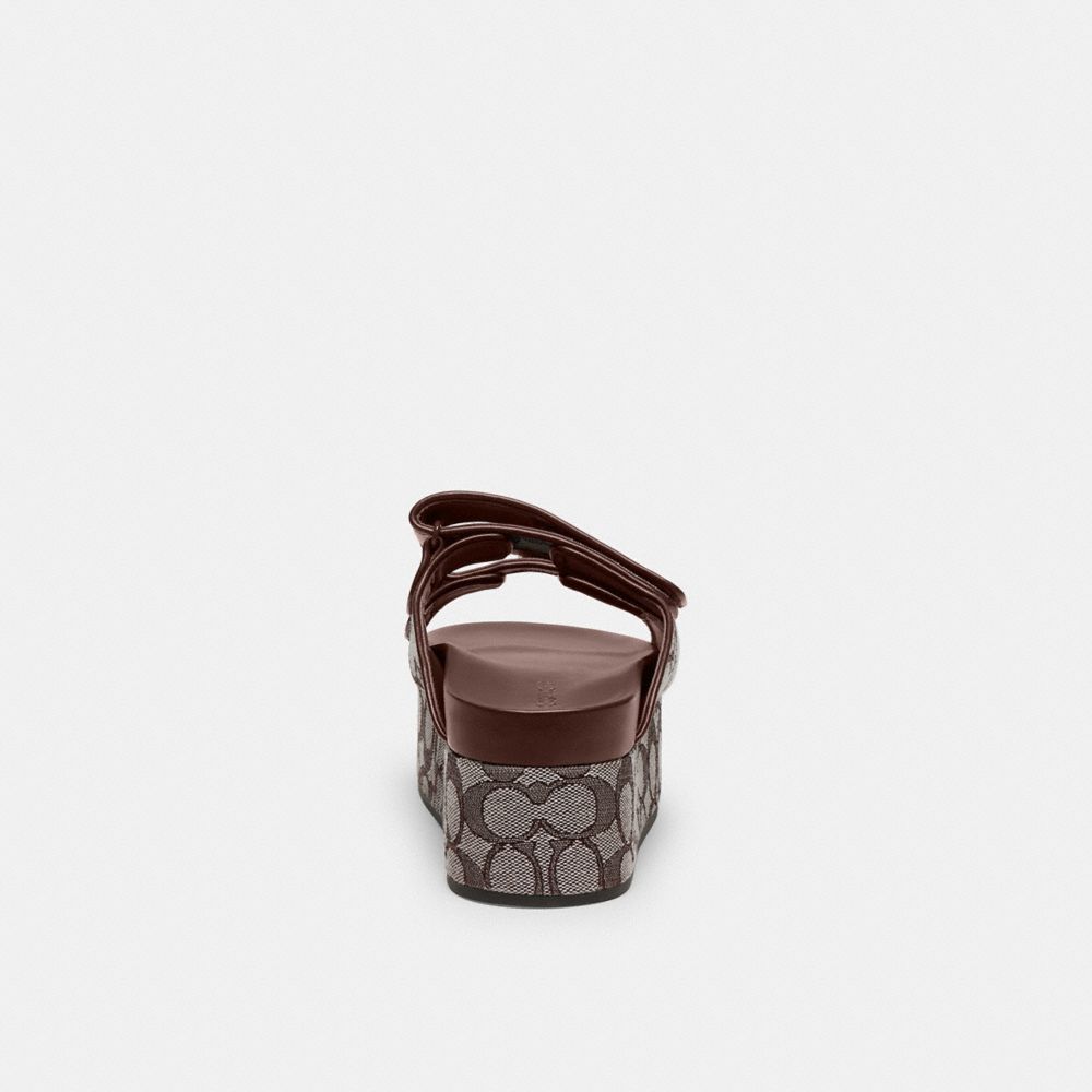 COACH®,Two Band Platform Slide In Signature Jacquard,,Alternate View