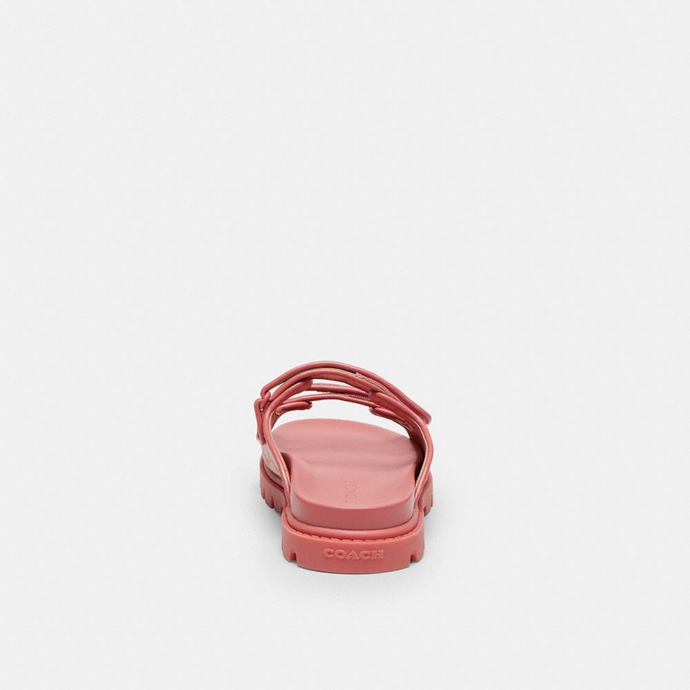 COACH®,Two Band Sport Slide In Signature Jacquard,Pink,Alternate View