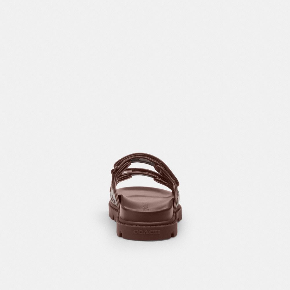 COACH®,Two Band Sport Slide In Signature Jacquard,,Alternate View