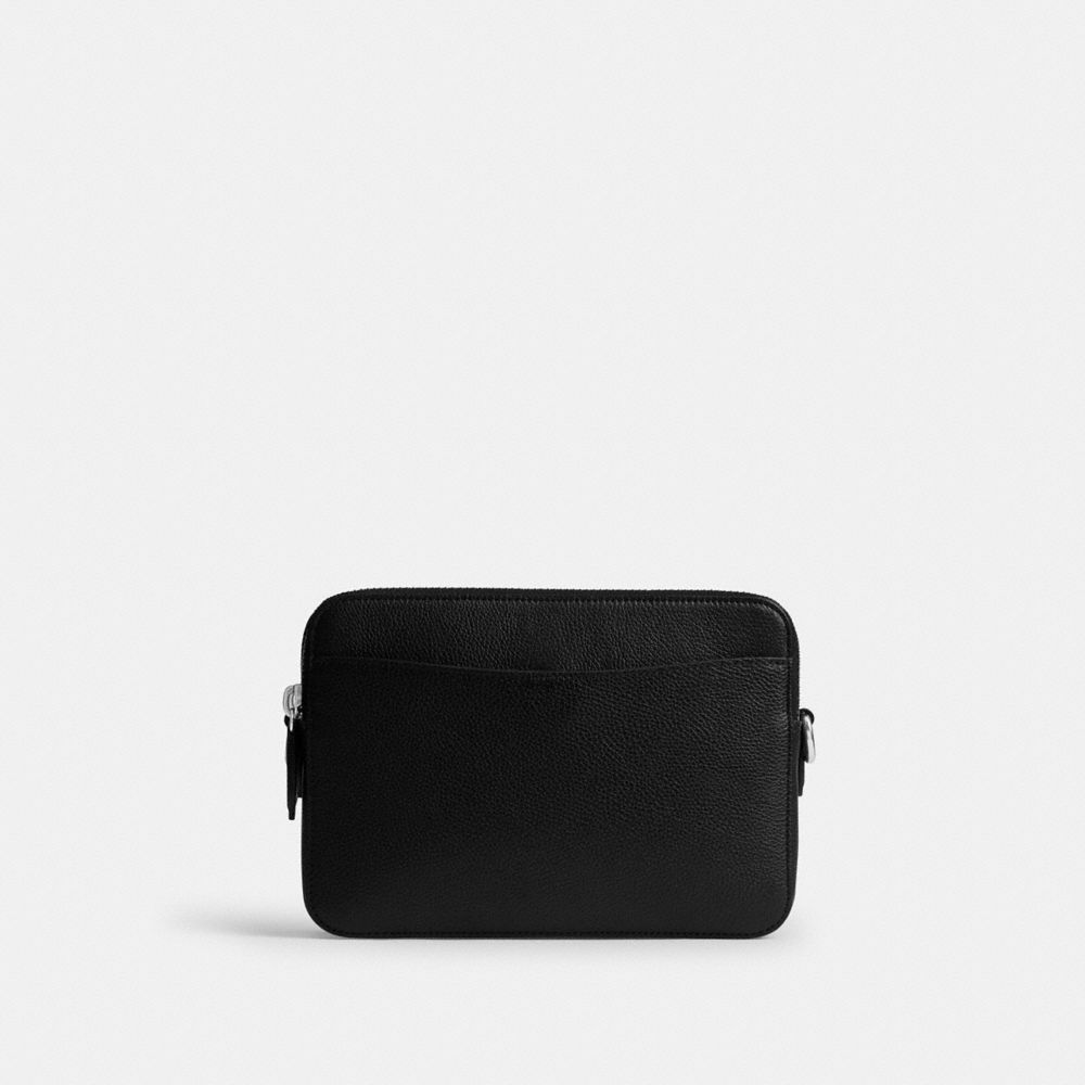 COACH®,Charter Crossbody Bag 24 With Rad Coach,Black,Back View