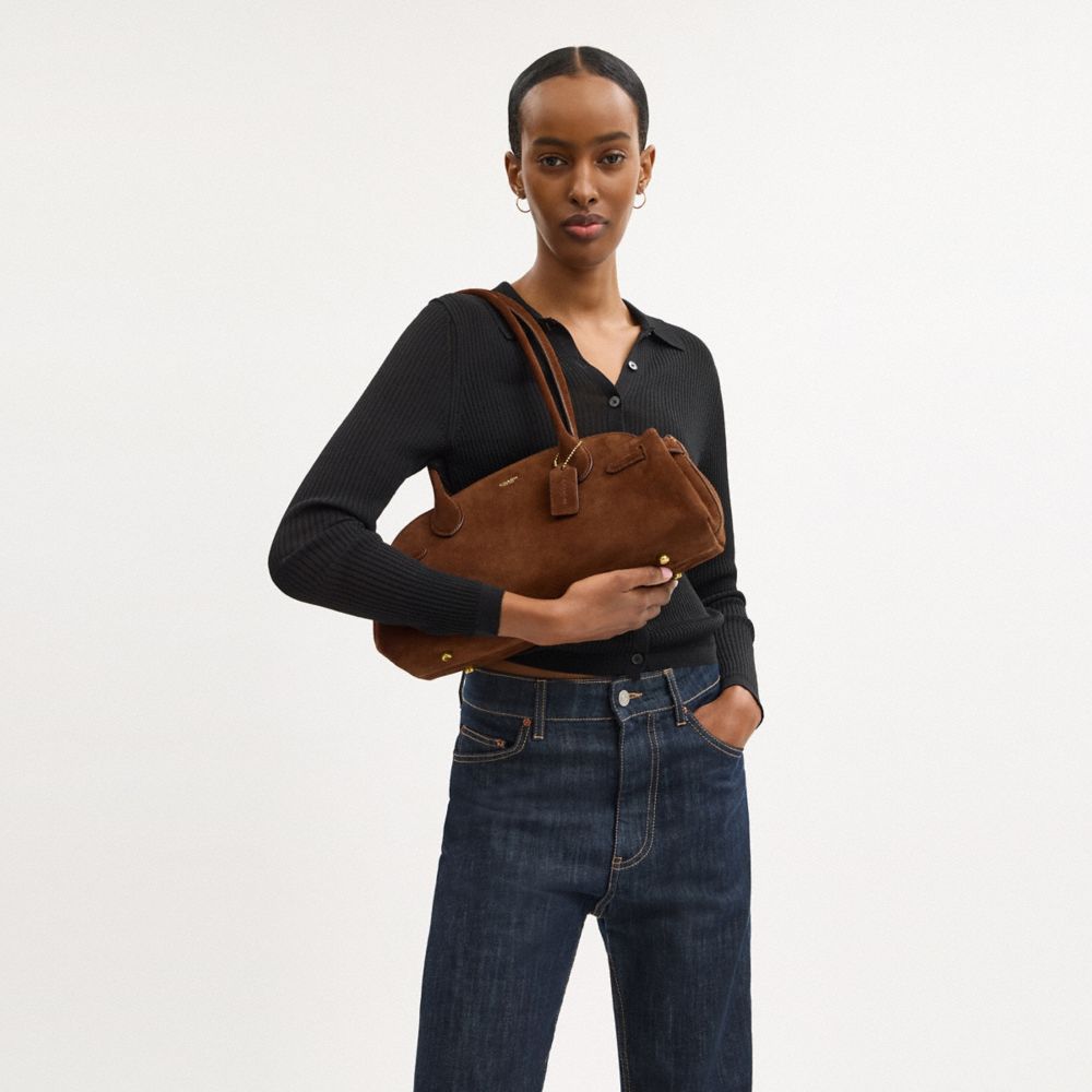 Coach Empire Carryall 34 Handbag In Brown