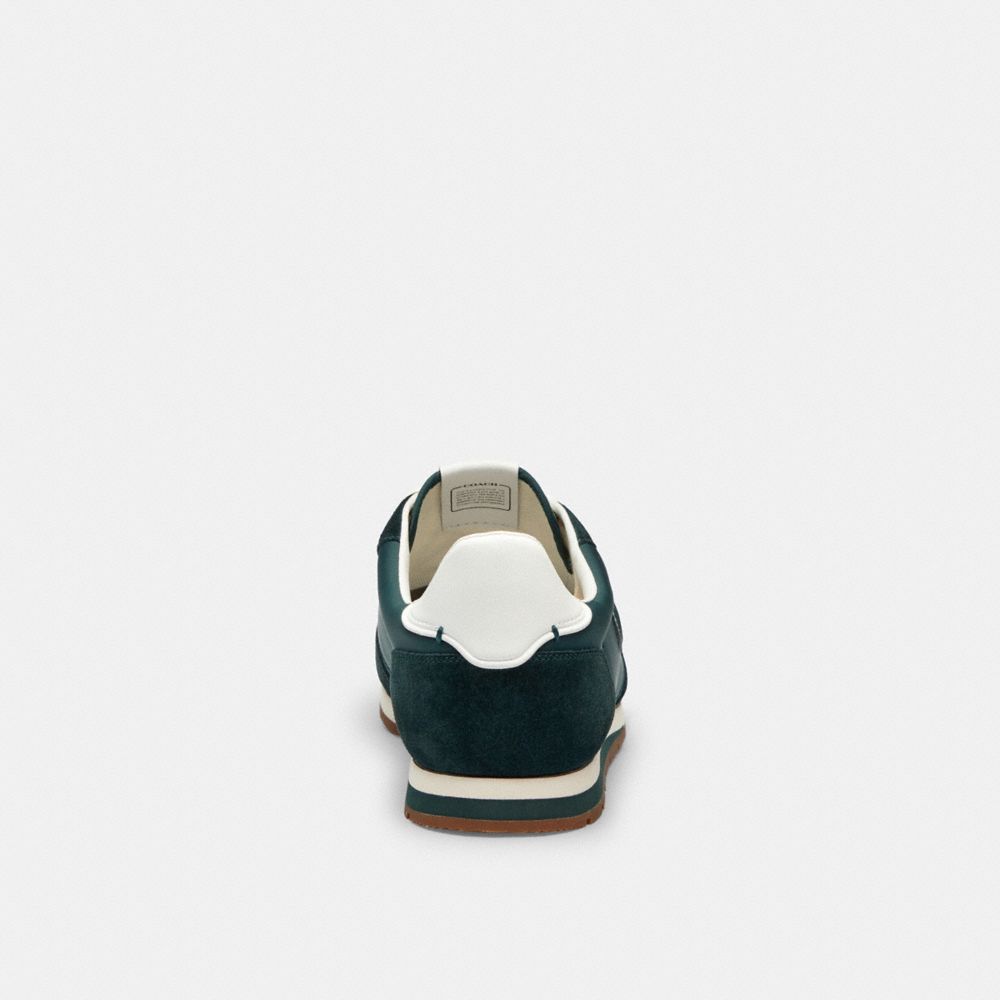 COACH®,Flat Sneaker,Teal,Alternate View