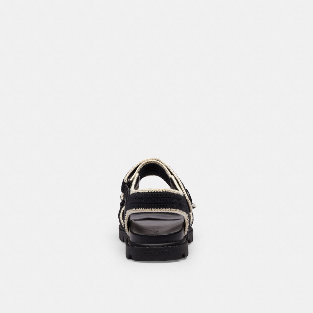Coach Brynn Crochet Double-strap Sandals