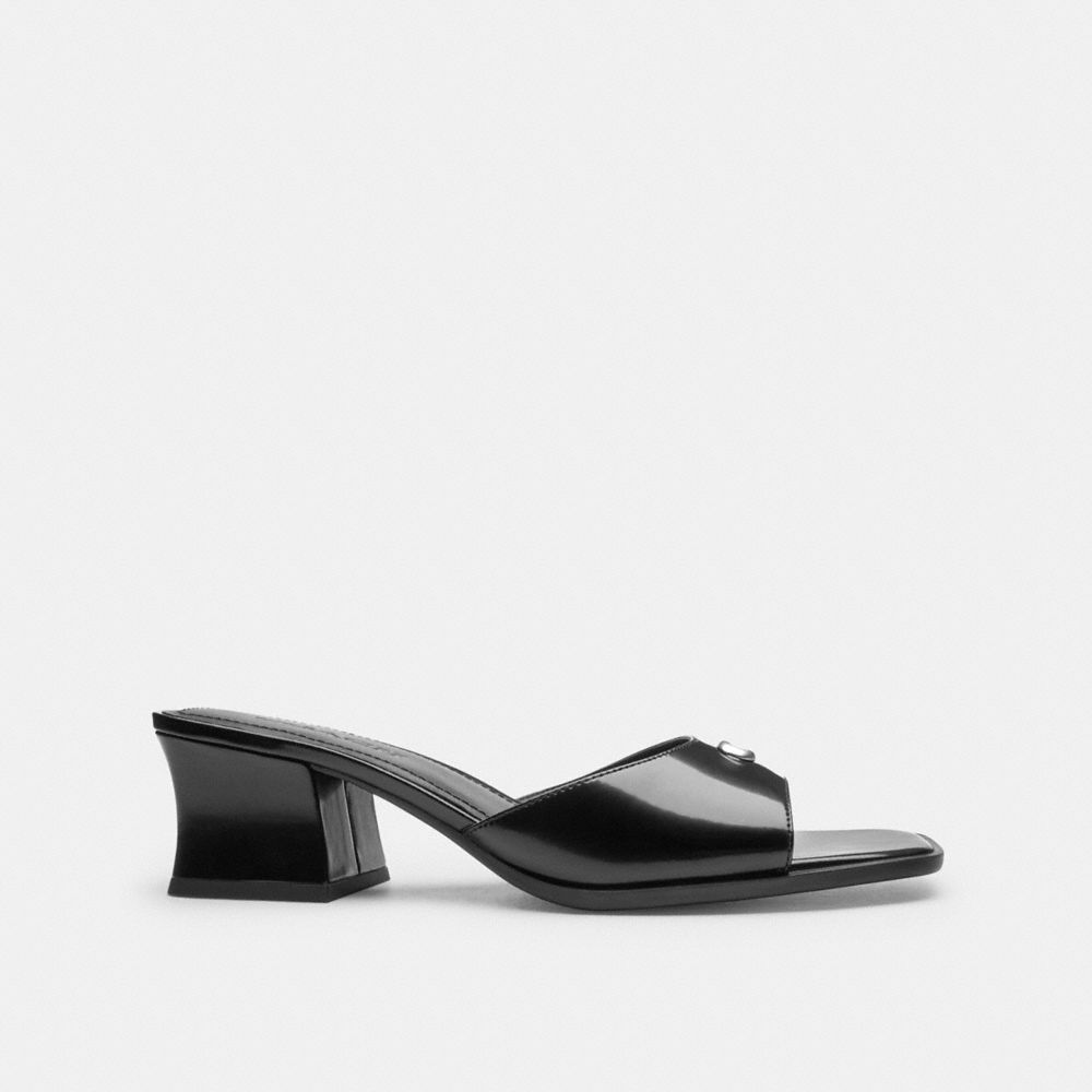 Coach Sculpted C Block Heel Sandal