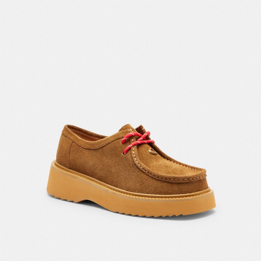 Coach Sculpted C Chukka Boot In Brown