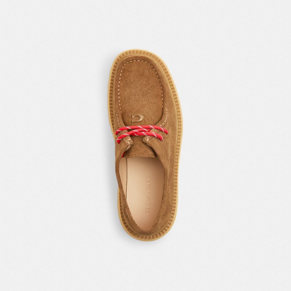 Coach Sculpted C Chukka Boot In Brown