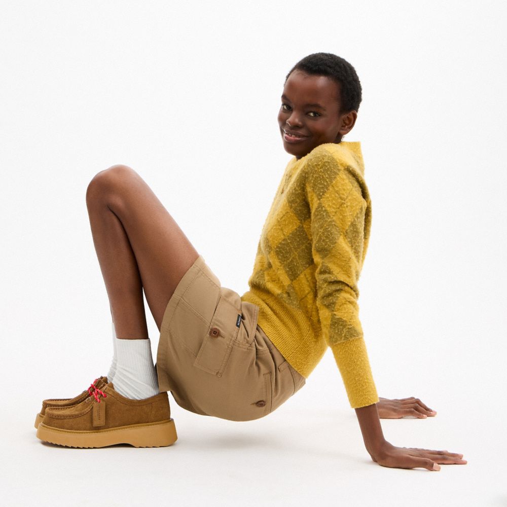 Coach Sculpted C Chukka Boot In Brown