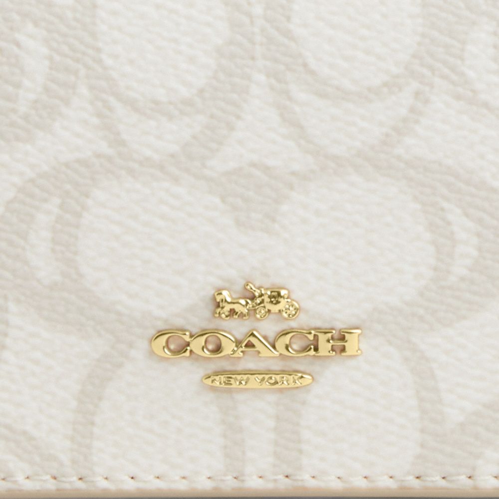 COACH®,Card Holder Wallet In Sketch Signature Canvas,,Closer View