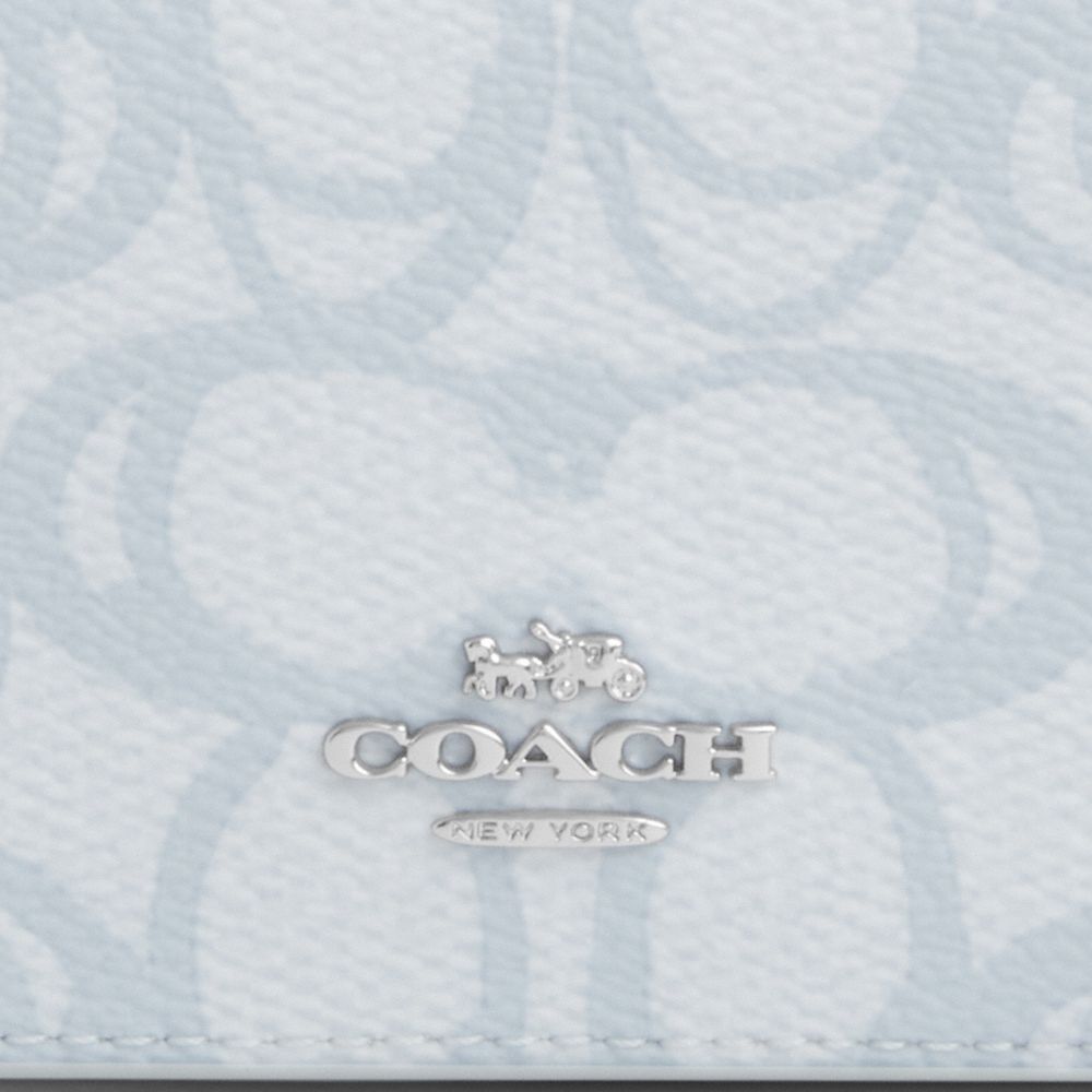 COACH®,Card Holder Wallet In Sketch Signature Canvas,,Closer View