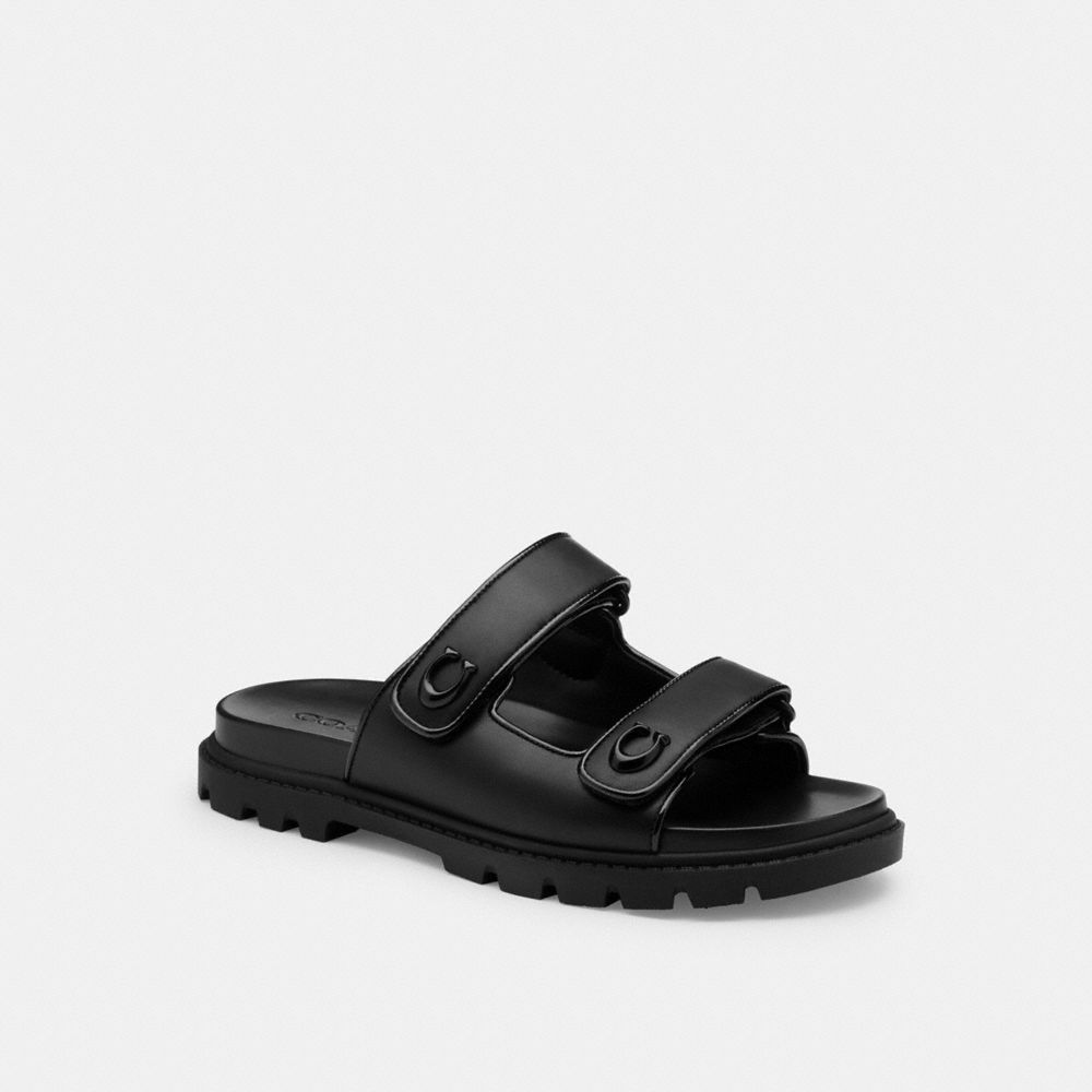 Coach Sculpted C Double Band Sandal