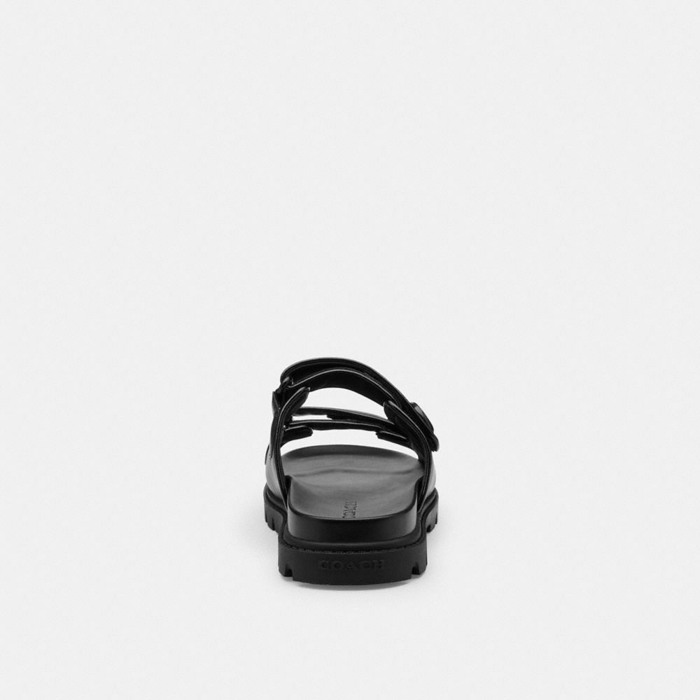 COACH®,Sculpted C Double Band Sandal,,Alternate View