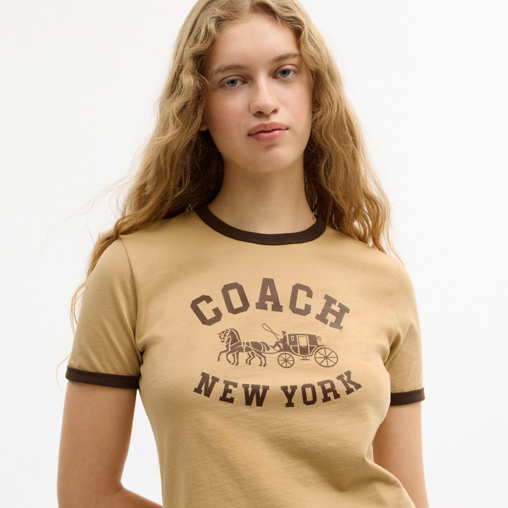 ホース アンド キャリッジ リンガー Tシャツ・オーガニック コットン 2