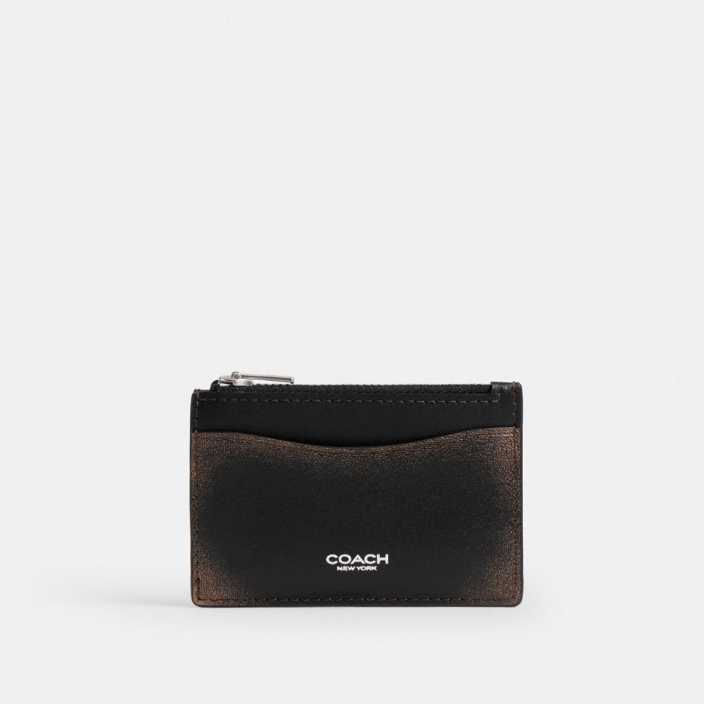 Coach Essential Card Holder Wallet In Loved Leather
