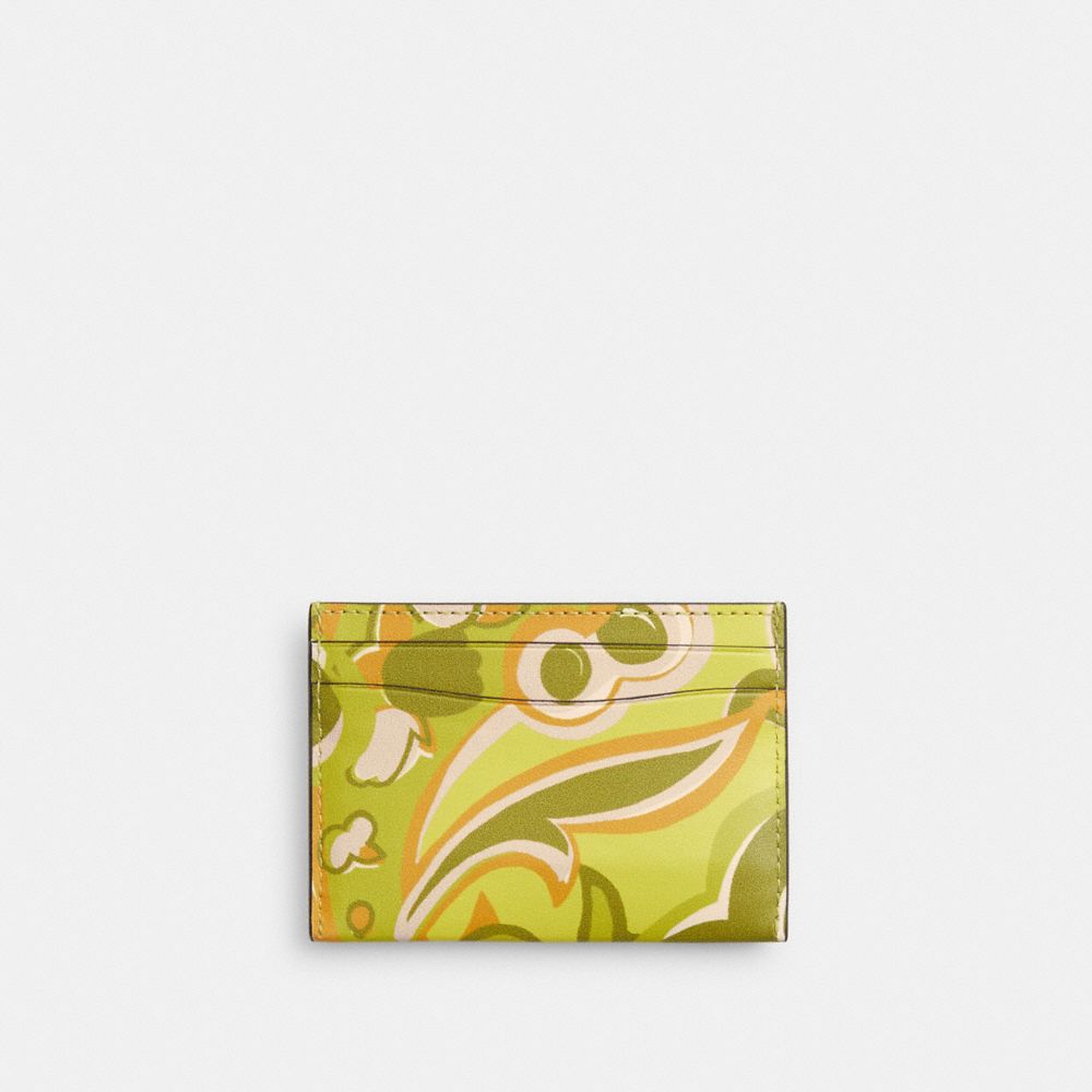 Coach Essential Card Case With Paisley Print