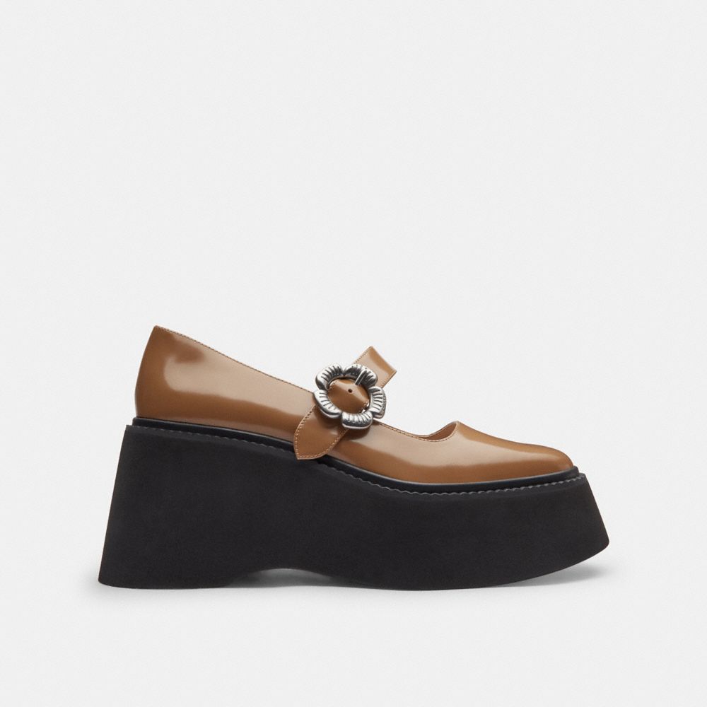 COACH®,Tea Rose Platform Mary Jane,,Angle View