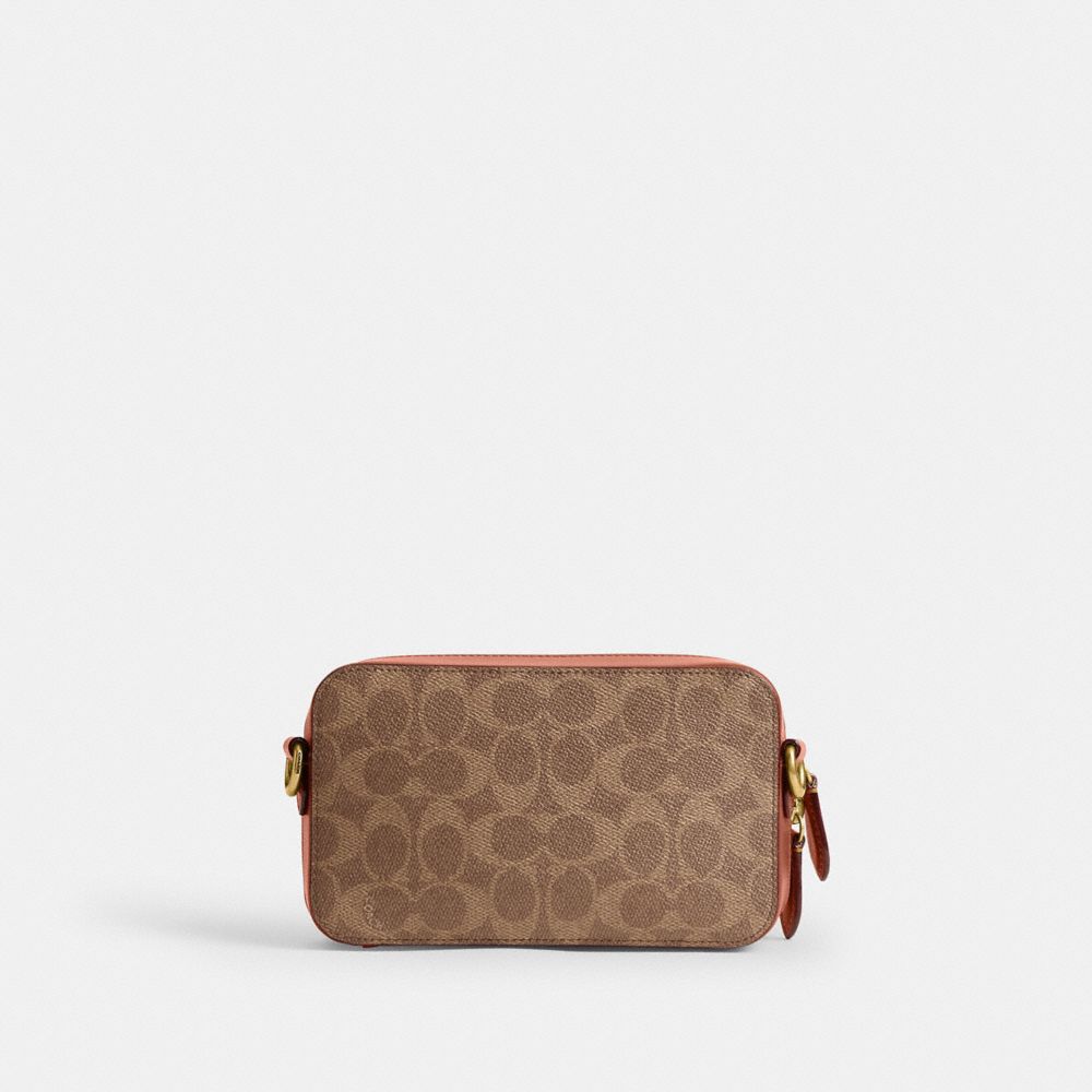COACH®,【COACH X PEANUTS】チャーター スリム クロスボディ・シグネチャー キャンバス,メッセンジャー&ボディバッグ,ﾀﾝ ﾌﾞﾗｳﾝ ﾏﾙﾁ