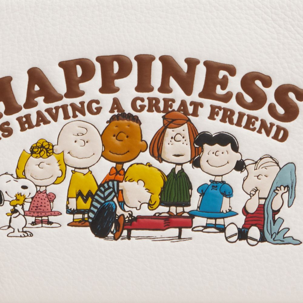 COACH®,Coach X Peanuts Corner Zip Wristlet,,Closer View