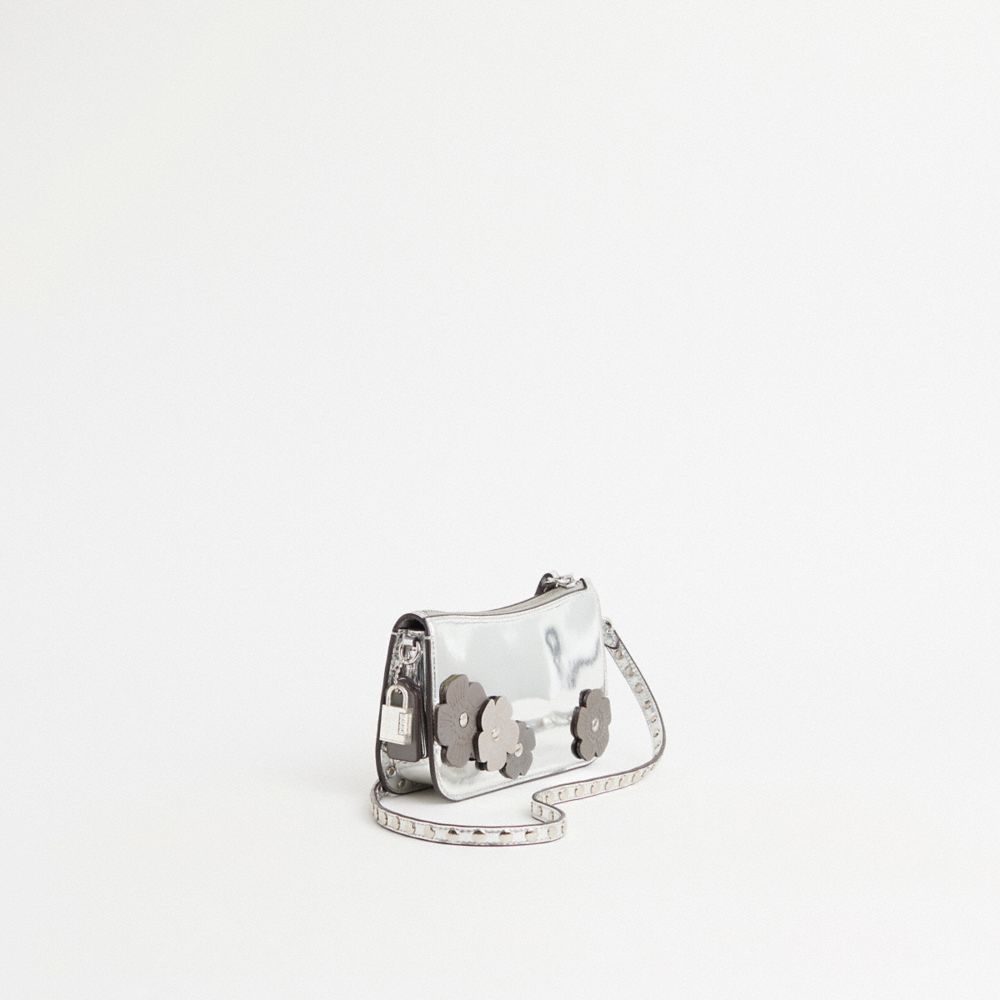 Coach Upcrafted Penn Shoulder Bag In Silver Metallic In Silver/silver