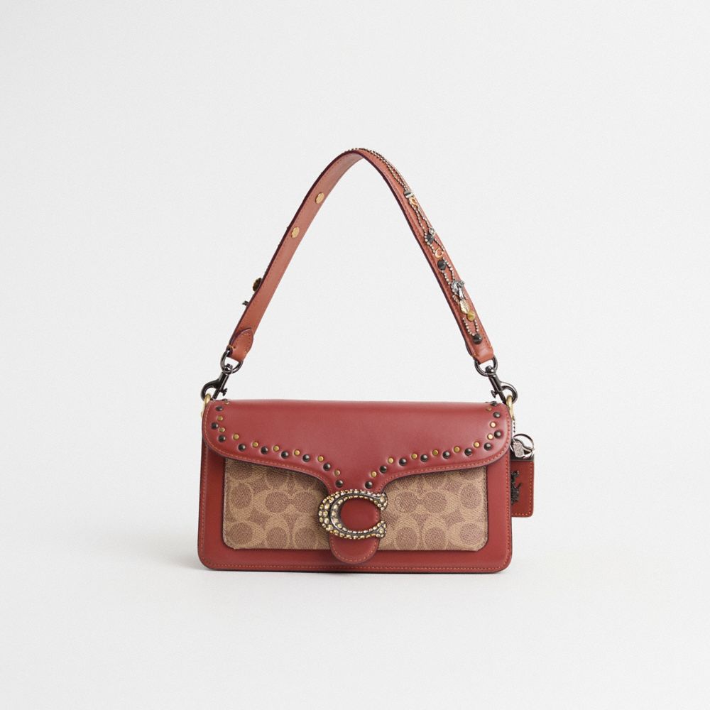 COACH®,Upcrafted Tabby Shoulder Bag 26 In Signature Canvas,,Front View